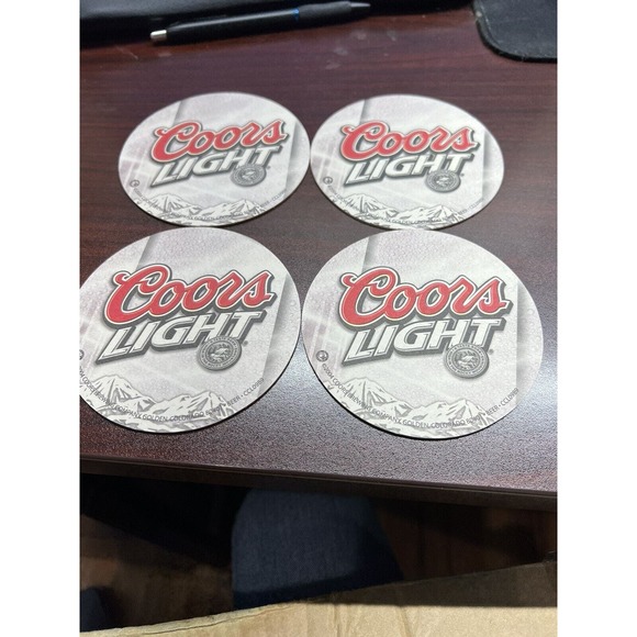 4 2004 COLORADO Beer Bar Coaster COORS LIGHT A Taste Born in the Rocky Mountains - Picture 2 of 4